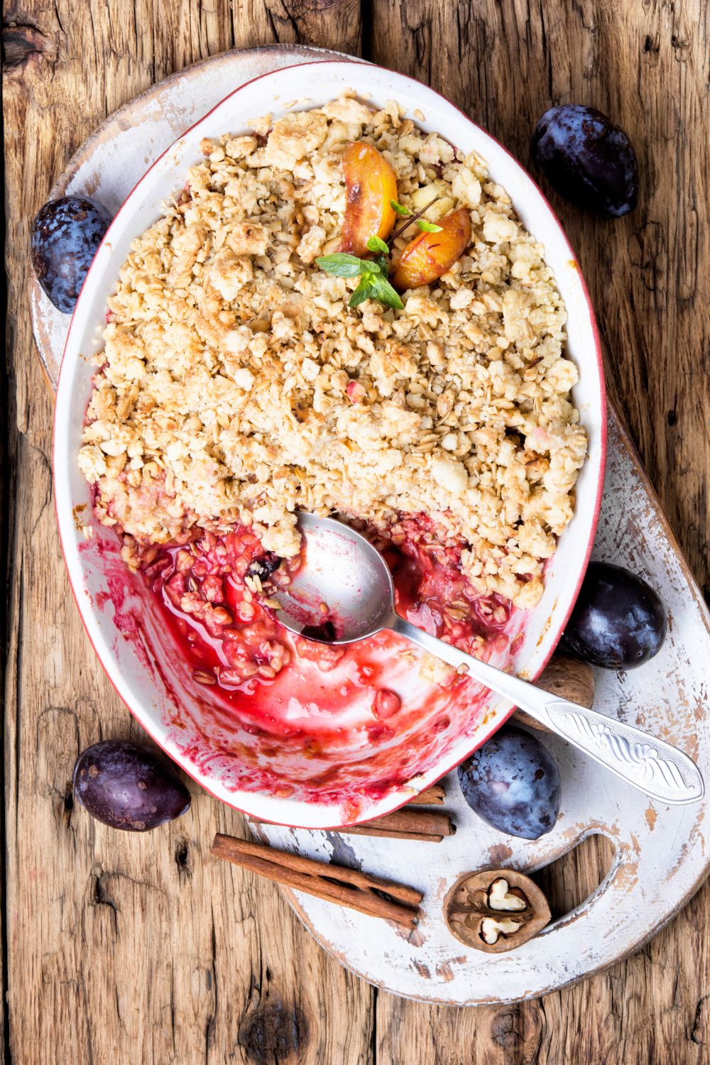 Mary Berry Plum Crumble British Chefs Table