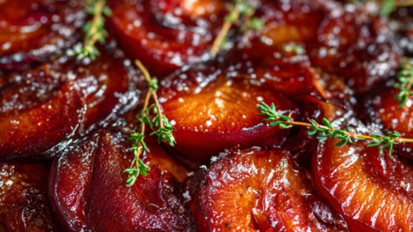 James Martin Plum Tarte Tatin