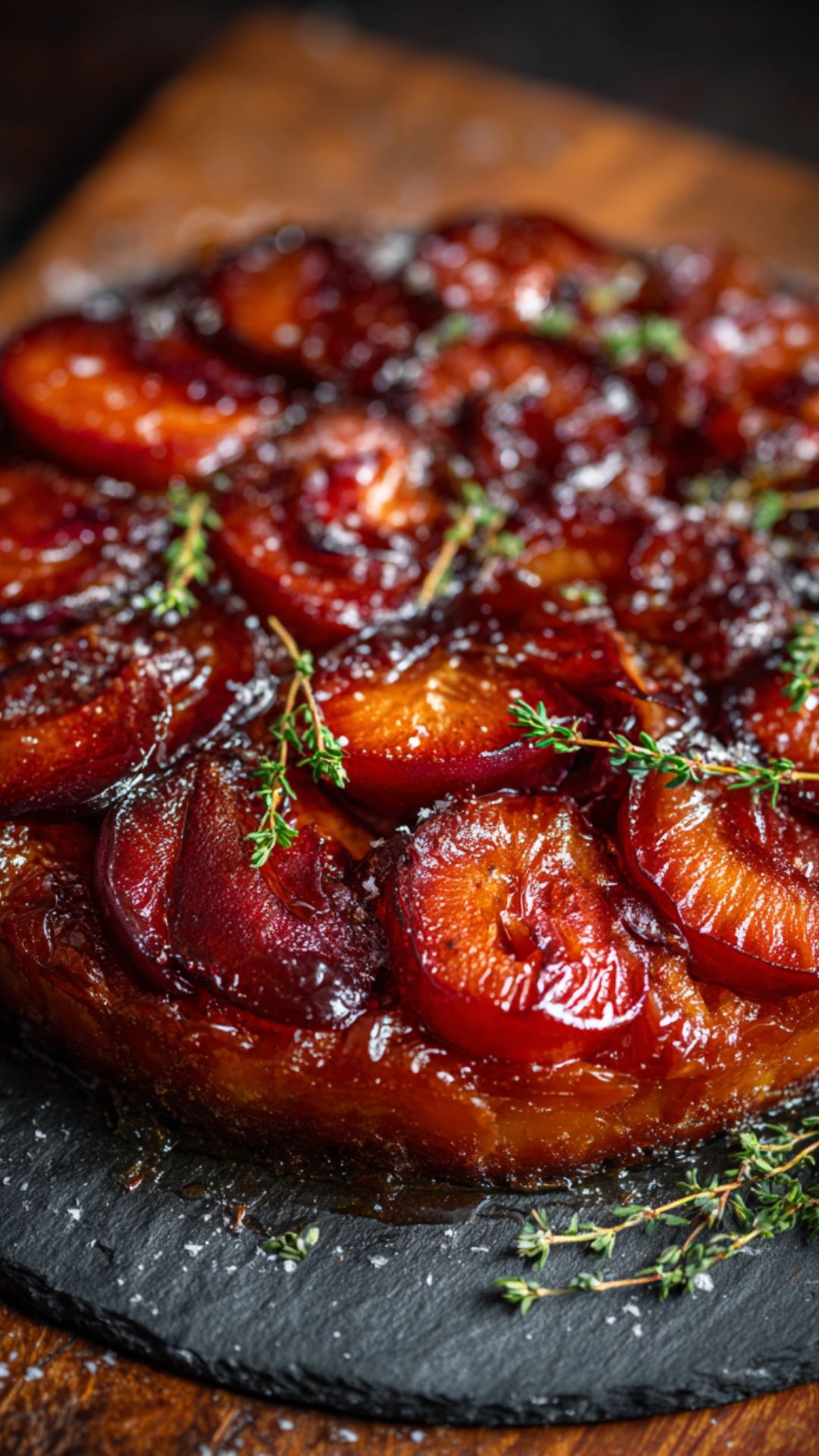 James Martin Plum Tarte Tatin
