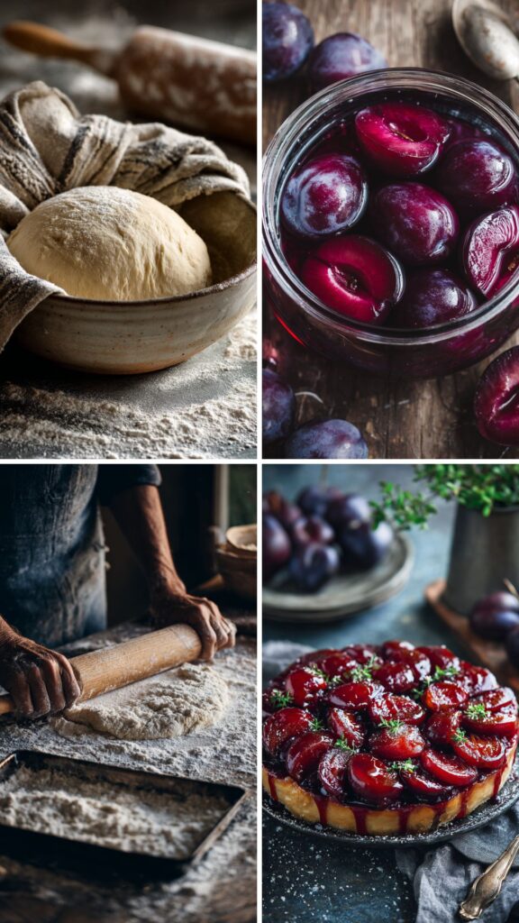 James Martin Plum Tarte Tatin