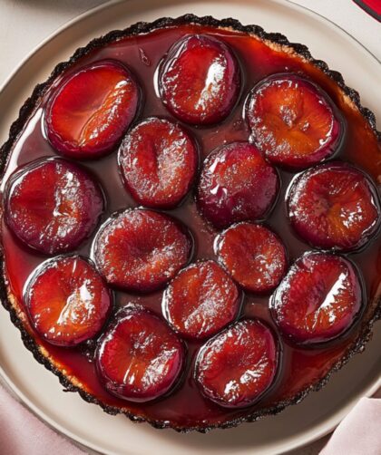 James Martin Plum Tarte Tatin