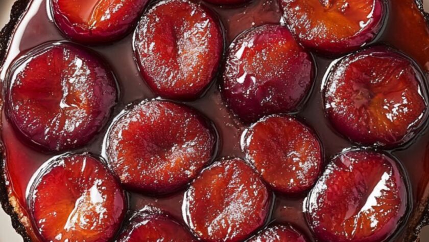 James Martin Plum Tarte Tatin