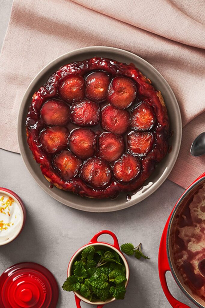 James Martin Plum Tarte Tatin