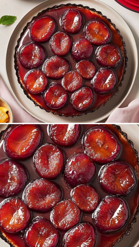 James Martin Plum Tarte Tatin