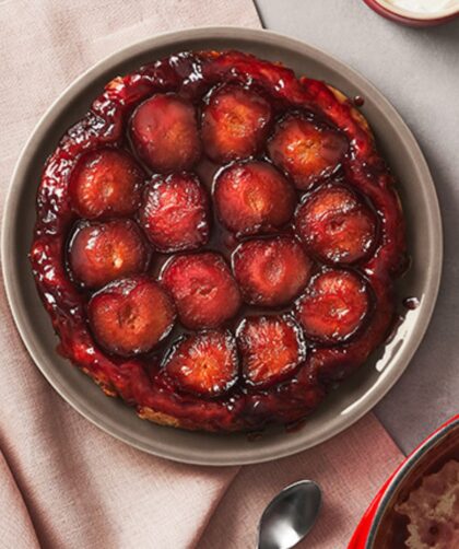 James Martin Plum Tarte Tatin