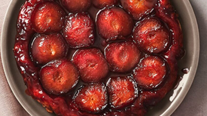 James Martin Plum Tarte Tatin