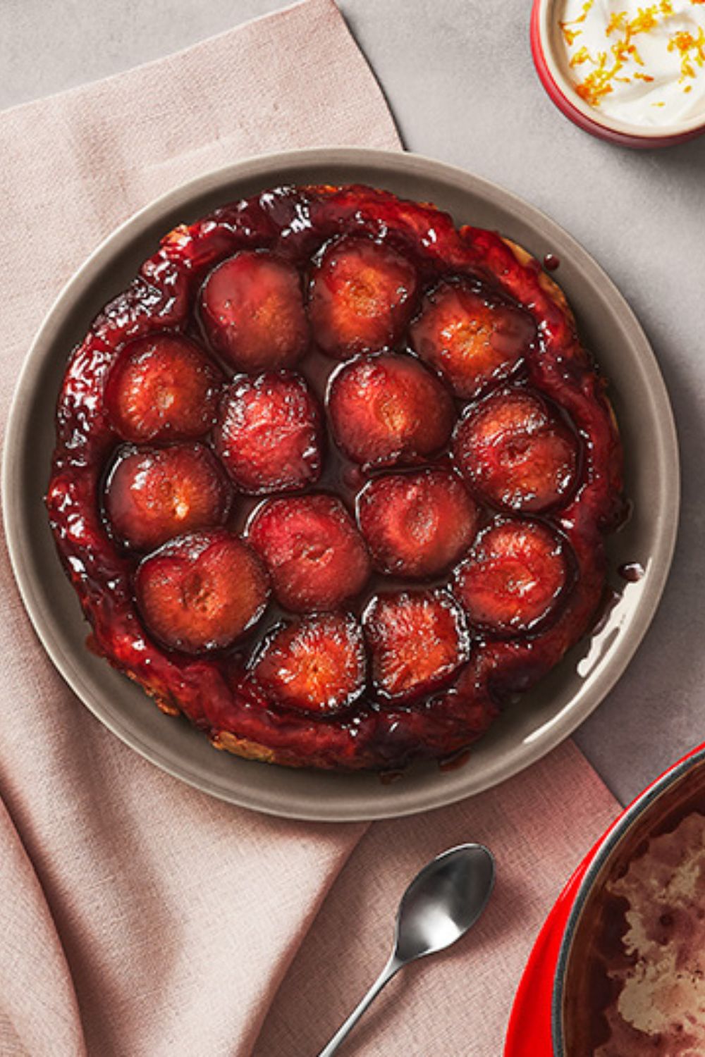 James Martin Plum Tarte Tatin