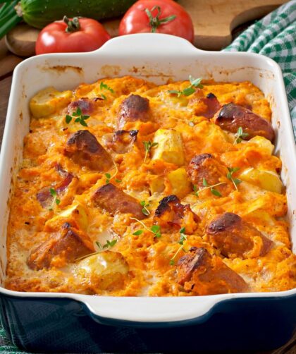 James Martin Sausage And Apple Casserole