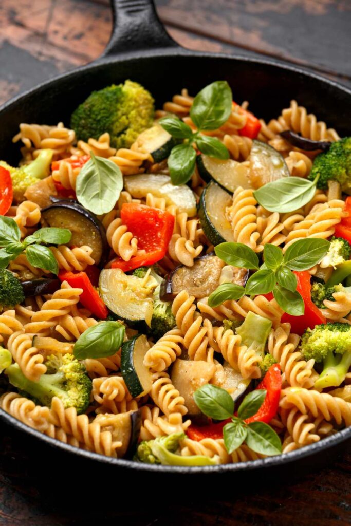 Courgette And Pepper Pasta