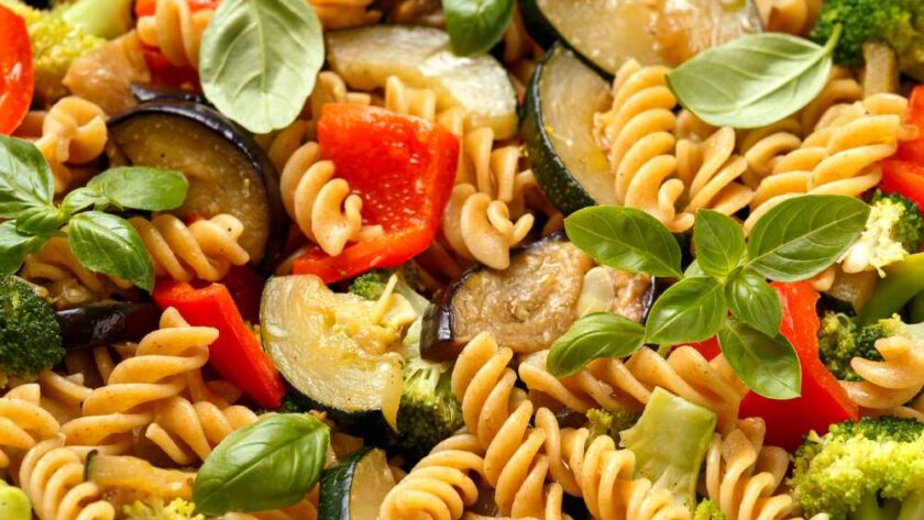 Courgette And Pepper Pasta