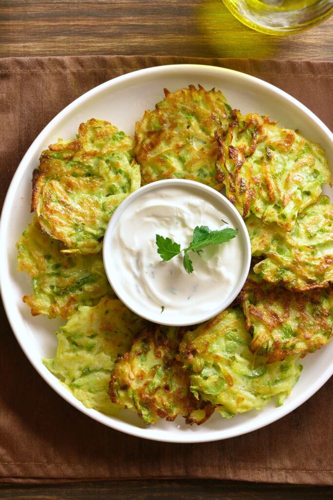 Nigella Courgette Fritters | British Chefs Table