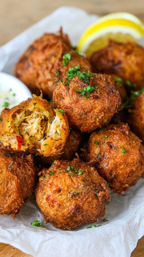 James Martin Crab Beignets