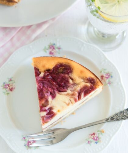 Nigella Rhubarb Cheesecake