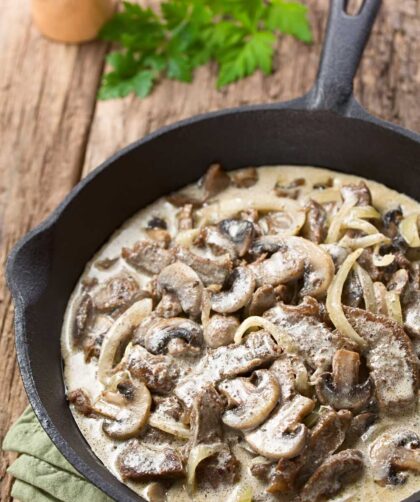 Nigella Mushroom Stroganoff