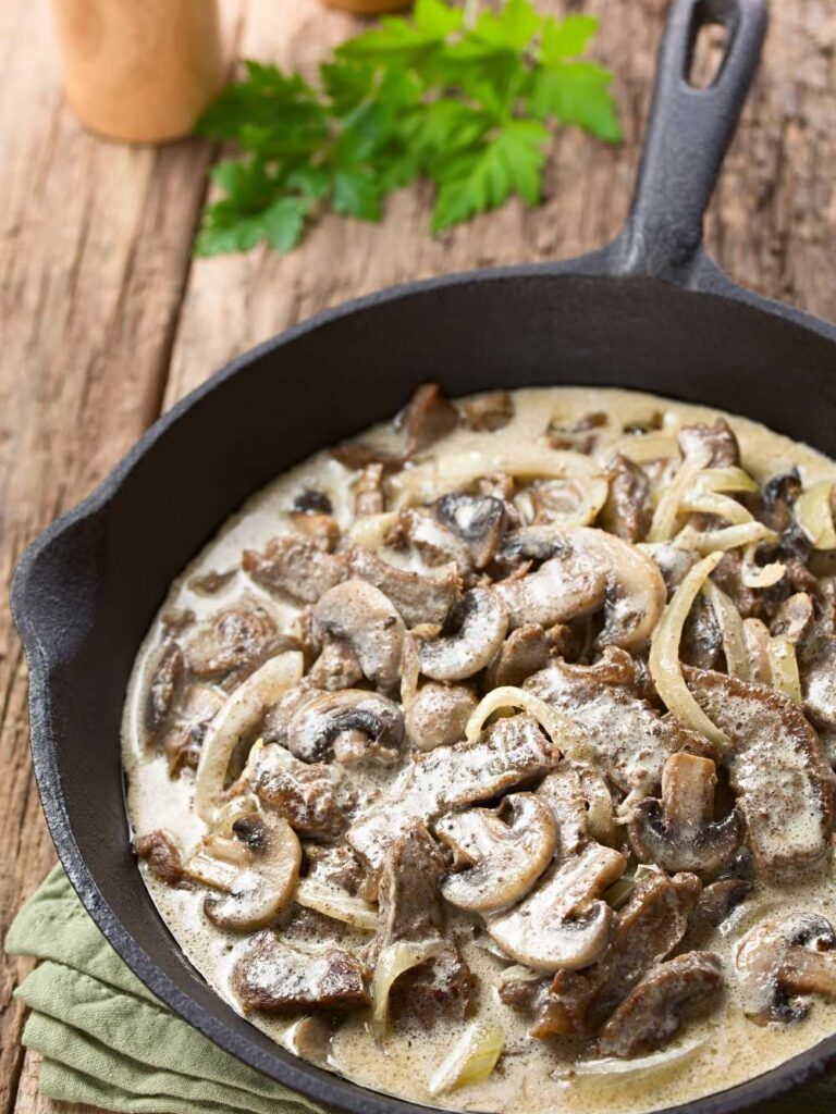 Nigella Mushroom Stroganoff