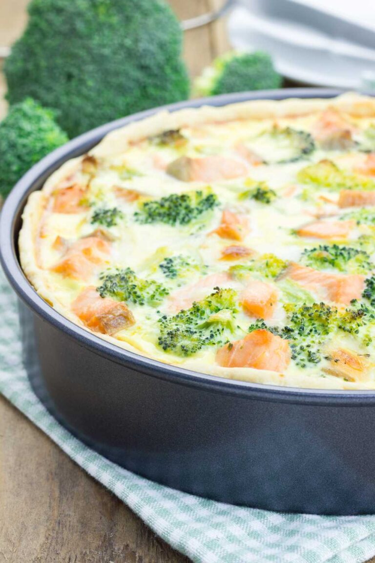 Mary Berry Salmon And Broccoli Quiche | British Chefs Table