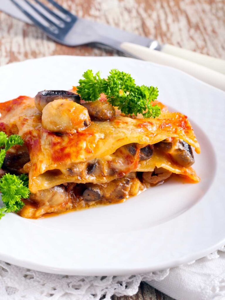 Nigella Mushroom Lasagna