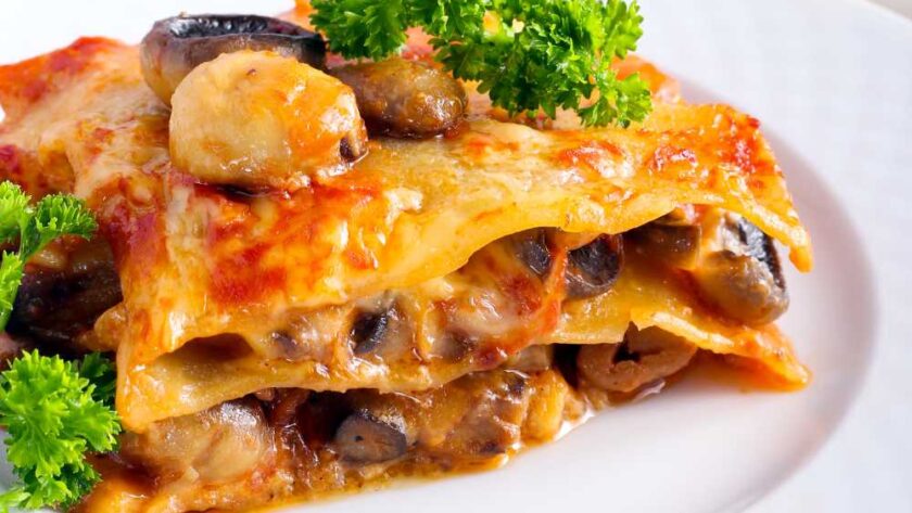 Nigella Mushroom Lasagna