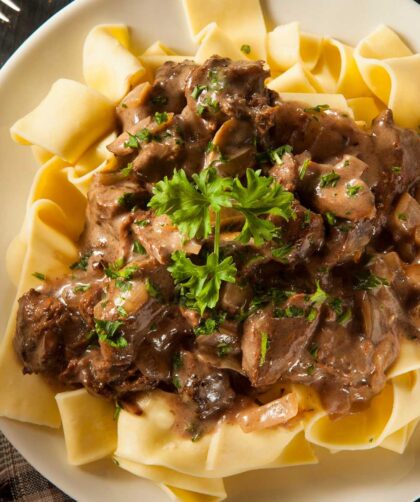 James Martin Beef Stroganoff