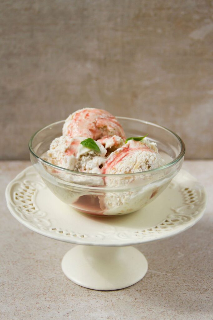 Nigella Rhubarb Ice Cream