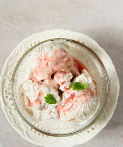 Nigella Rhubarb Ice Cream