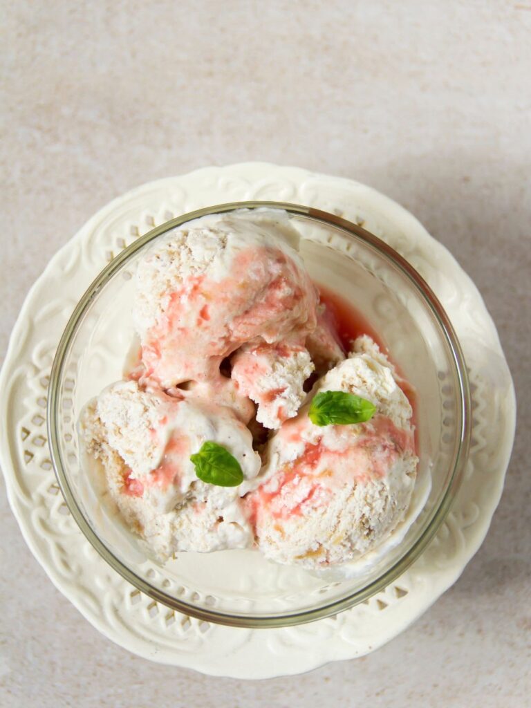 Nigella Rhubarb Ice Cream