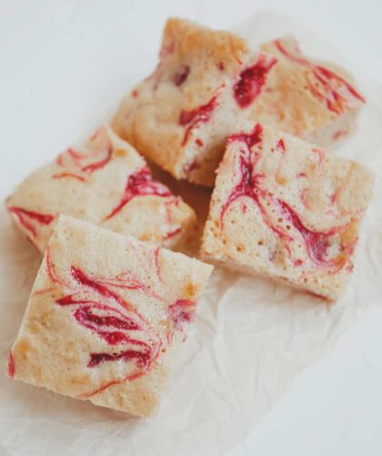 Nigella White Chocolate And Raspberry Blondies