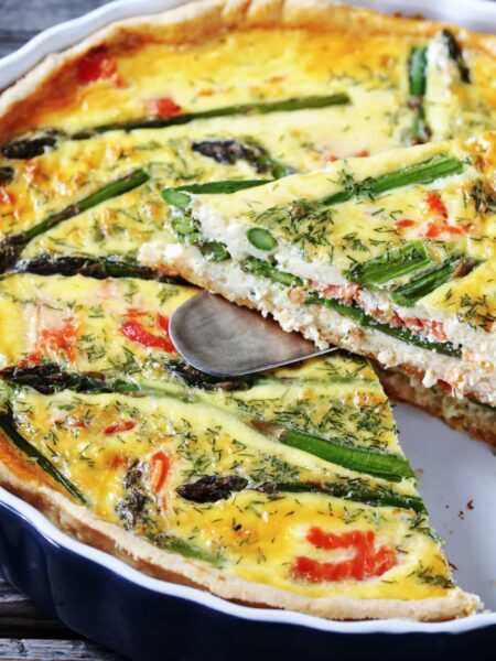 Mary Berry Salmon And Asparagus Quiche | British Chefs Table