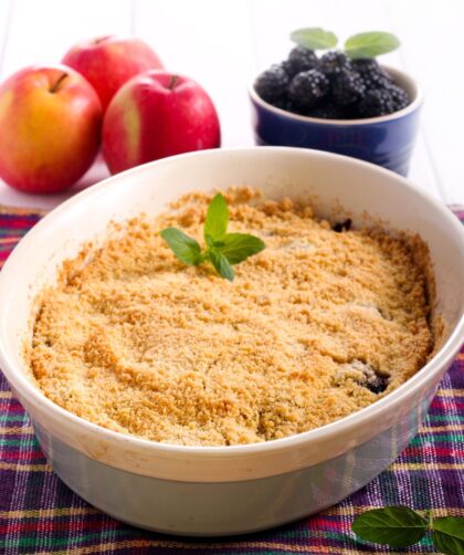 Delia Smith Apple And Blackberry Crumble