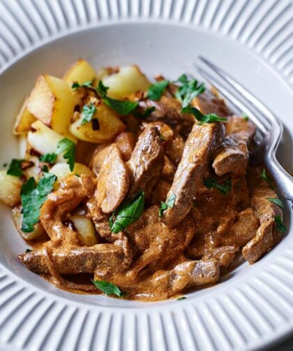 James Martin Beef Stroganoff