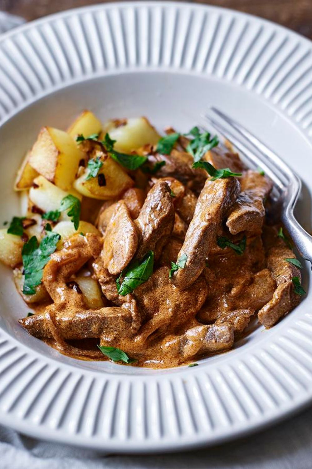 James Martin Beef Stroganoff