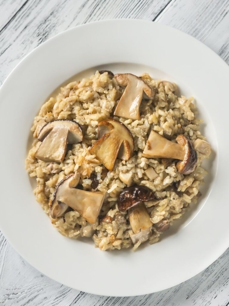 Hairy Bikers Chicken And Mushroom Risotto British Chefs Table