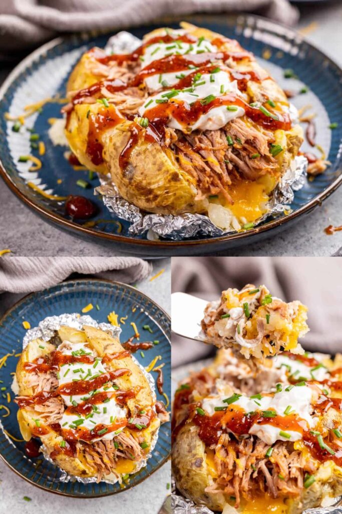 James Martin Pulled Pork Jacket Potatoes