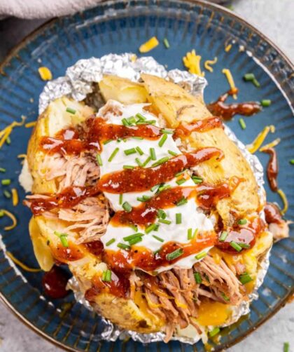 James Martin Pulled Pork Jacket Potatoes