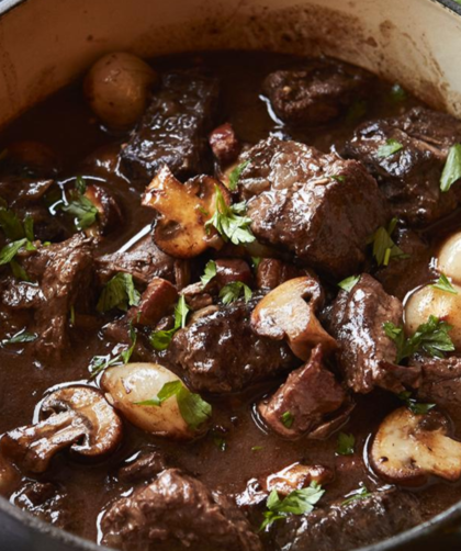 Hairy Bikers Beef Bourguignon In Slow Cooker