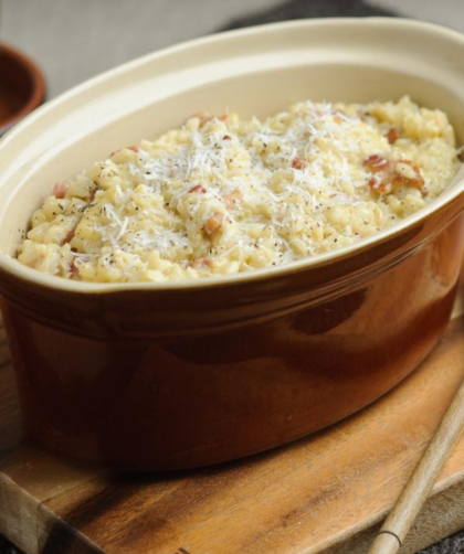 Hairy Bikers Risotto Carbonara