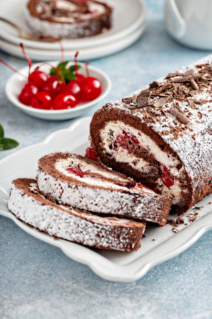 James Martin Black Forest Roulade