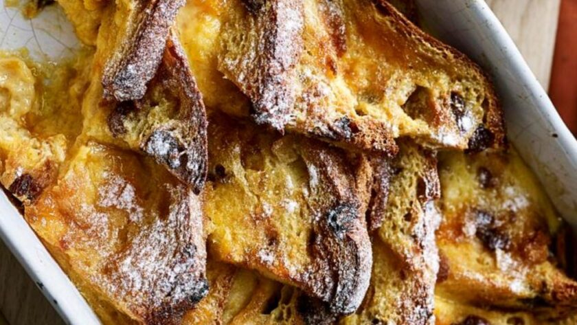 James Martin Panettone Bread And Butter Pudding