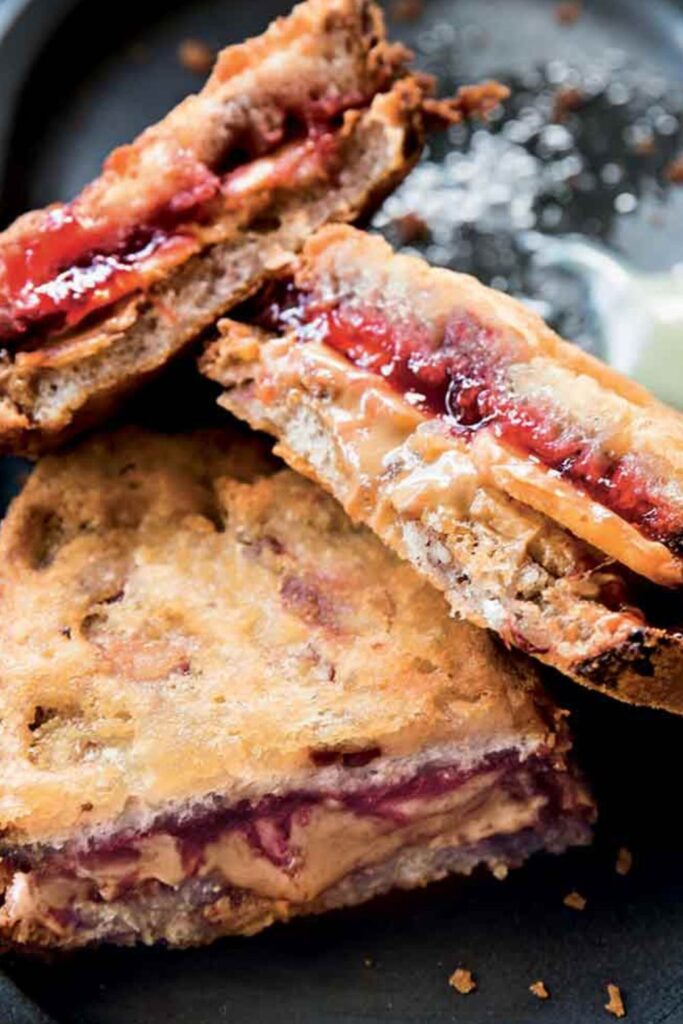 Delia Smith Deep Fried Jam Sandwich