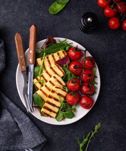 Hairy Bikers Halloumi Tray Bake