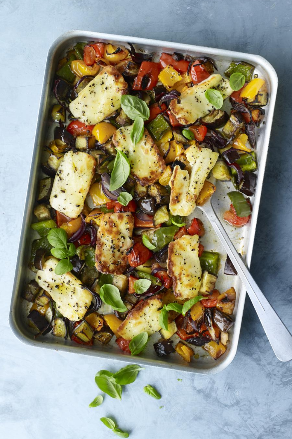 Hairy Bikers Halloumi Tray Bake