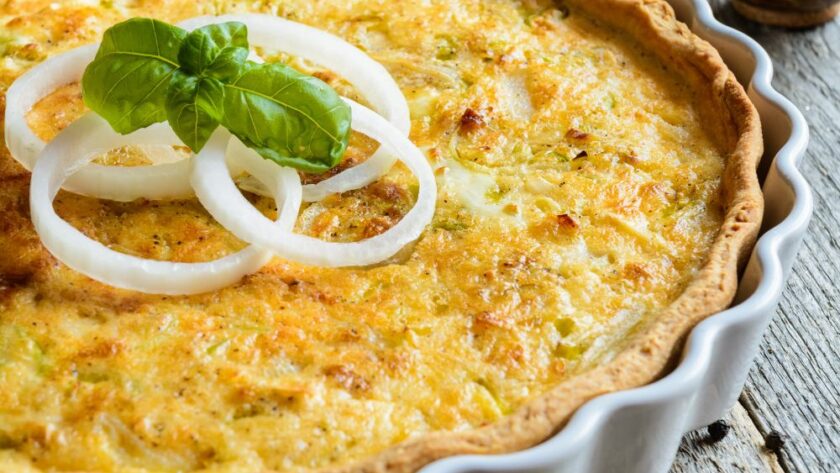 James Martin Cheese And Onion Quiche | British Chefs Table