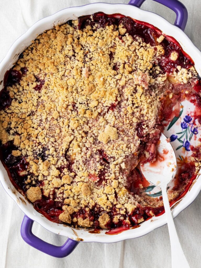 Hairy Bikers Plum Crumble