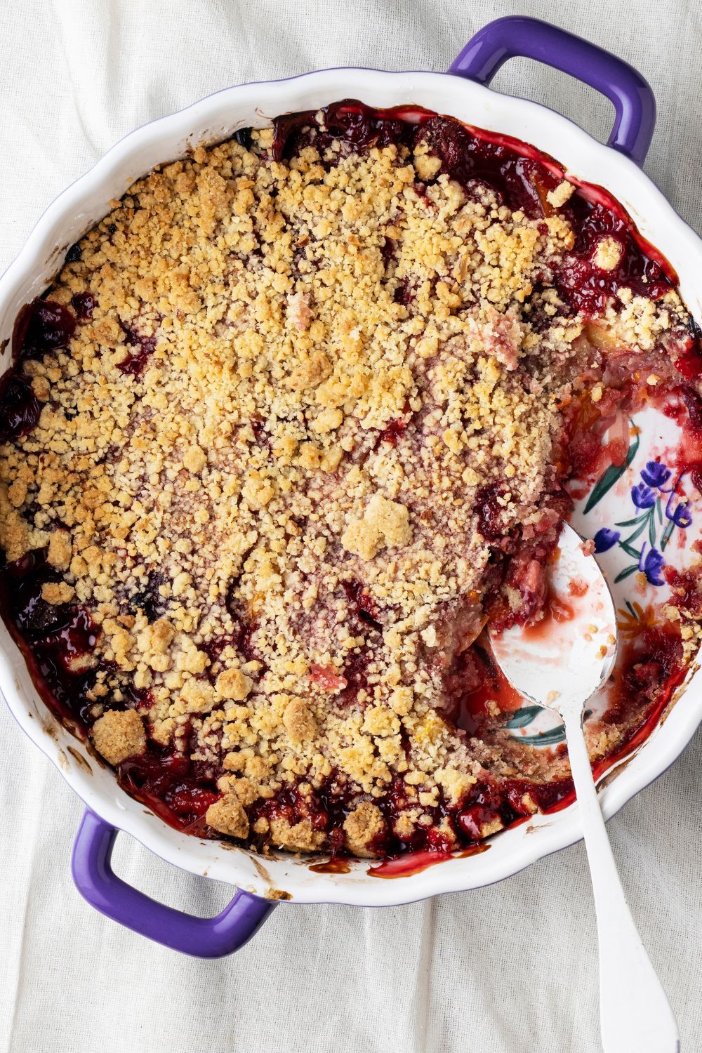 Hairy Bikers Plum Crumble