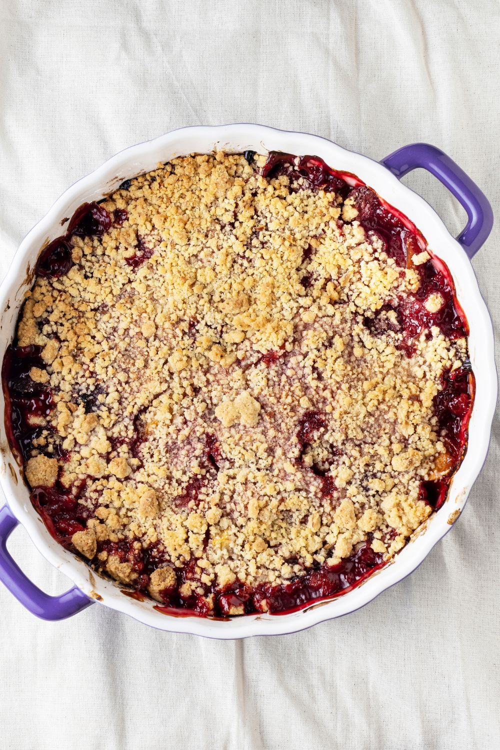 Hairy Bikers Plum Crumble | British Chefs Table