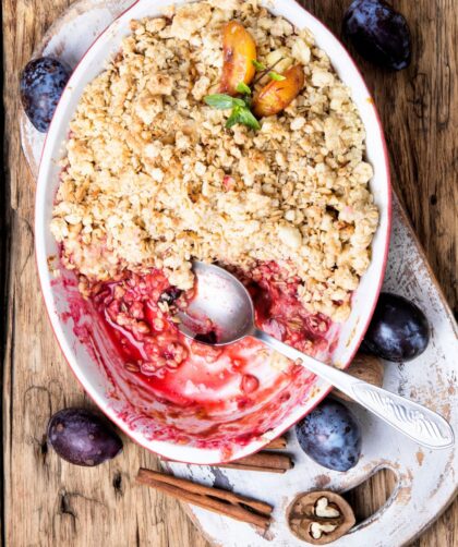 Mary Berry Plum Crumble