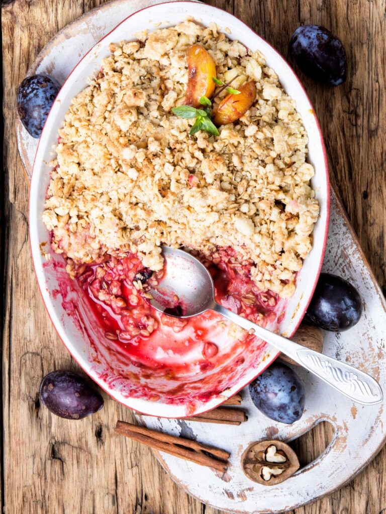 Mary Berry Plum Crumble