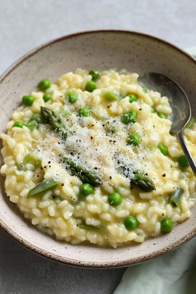 Nigella Pea And Asparagus Risotto