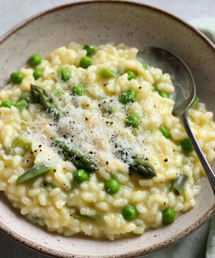 Nigella Pea And Asparagus Risotto