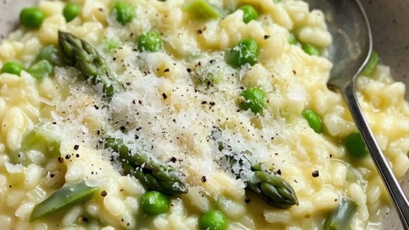 Nigella Pea And Asparagus Risotto